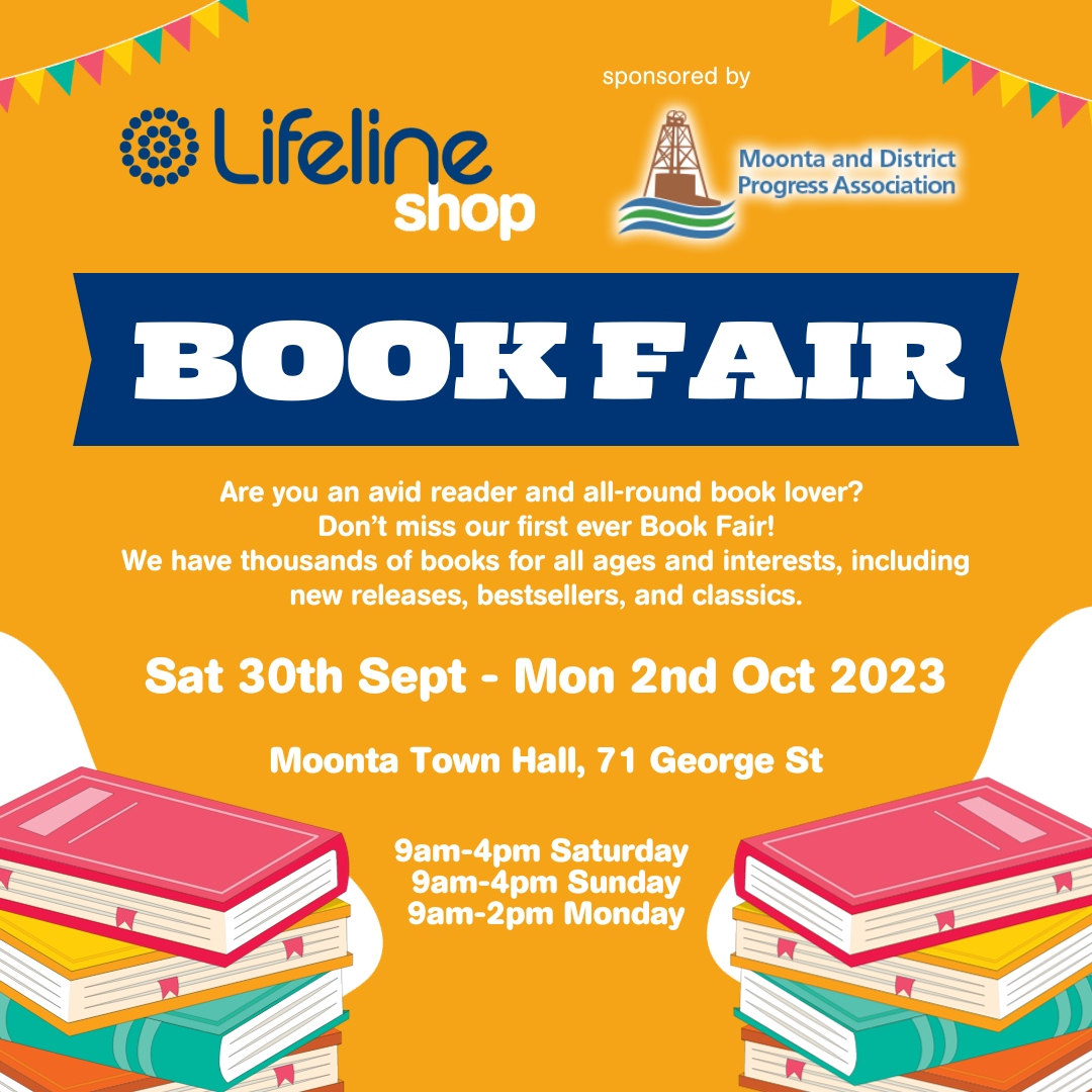 Lifeline Moonta's BOOK FAIR Magic 105.9